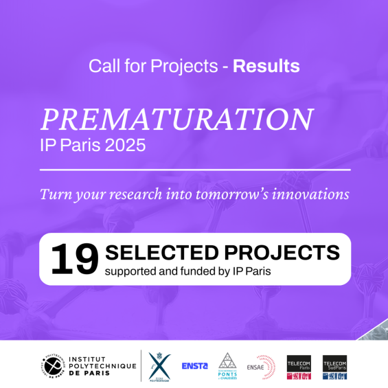 19 Selected Projects of the 2025 IP Paris Prematuration Call for Projects